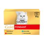 Purina Gourmet Gold Multi Fondant Buey Atún Salmón 12x85g
