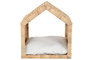 DKD Home Decor Cama para Mascota de Jacinto de Agua y Metal 43x43x46 cm