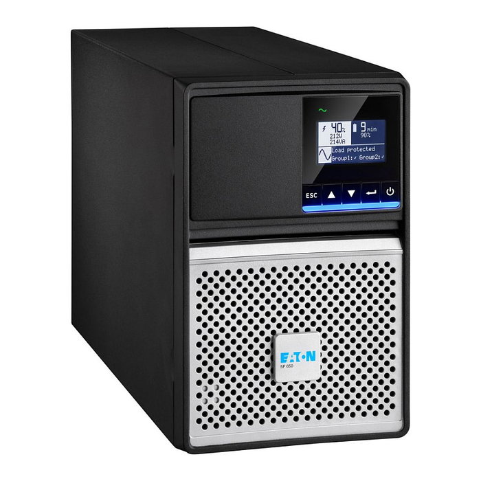 Eaton SAI 5P650IG2 Torre Interactiva 520W 8 Salidas C13 USB/Serie, Batería 9Ah, 230V