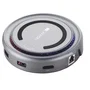 Docking USB Tipo-C con Cargador Qi Canyon CNS-TDS07DG/ 2xUSB/ 1xUSB Tipo-C/ 1xUSB Tipo-C PD/ 1xHDMI/ 1xRJ45/ Gris Oscuro