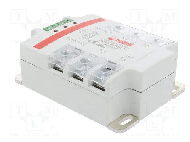 RELPOL RSR62-48A25 Relé de semiconductor trifásico 25A 24-530VAC