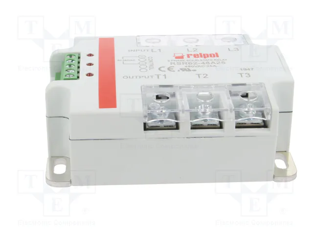 RELPOL RSR62-48A25 Relé de semiconductor trifásico 25A 24-530VAC