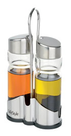 LIFESTYLE Aceitera y vinagrera de acero inoxidable