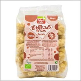 LA FINESTRA SUL CIELO Break Lentejas Rojas Bio Vegan 50gr Snack Crujiente Alto en Proteínas Sin Aceite Añadido Vegano