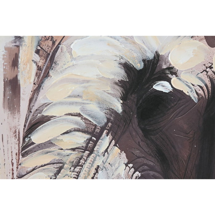 DKD Home Decor Cuadro Lienzo Elefante Set de 2 Unidades 60x90 cm