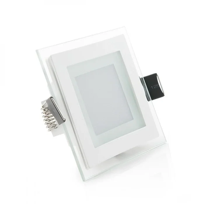 Foco Downlight LED 6W 600Lm 4200ºK Cuadrado Cristal 40.000H [GR-MB02-6W-W] Blanco Neutro