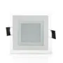 Foco Downlight LED 6W 600Lm 4200ºK Cuadrado Cristal 40.000H [GR-MB02-6W-W] Blanco Neutro