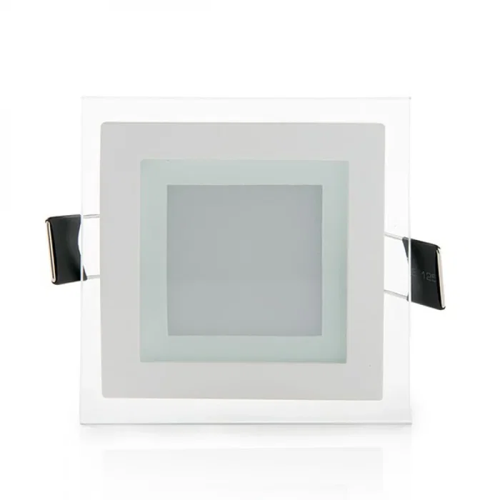 Foco Downlight LED 6W 600Lm 4200ºK Cuadrado Cristal 40.000H [GR-MB02-6W-W] Blanco Neutro