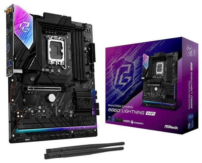ASRock B860 Lightning WiFi LGA 1851 ATX DDR5 WiFi 6E