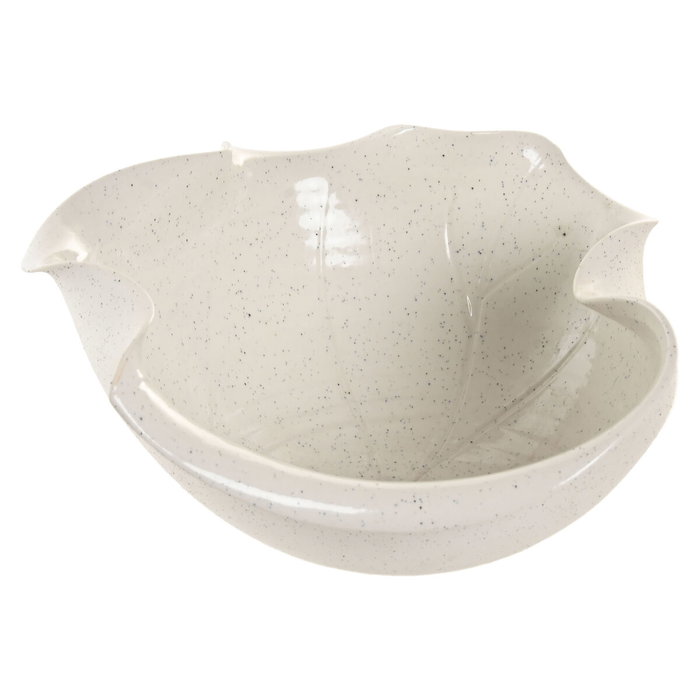 DKD Home Decor Centro de Mesa de Cerámica Orgánico Artesanal Blanco