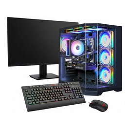 MSI PC Gaming Hyrican HYPE-A SET2577 con AMD Ryzen 5 7500F, 32GB RAM, 1TB SSD, RTX 5060, Windows 11 + Monitor MSI Pro MP273A 27"