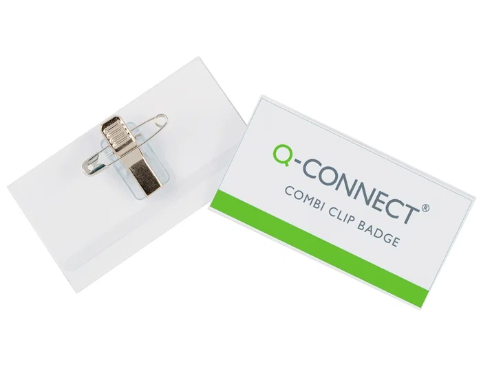 Q-connect Identificador con pinza e imperdible KF17458 54x90 mm