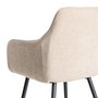 Silla Beige Tejido-Metal Contract 55 X 58,50 X 84 cm (Set de 2)