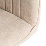 Silla Beige Tejido-Metal Contract 55 X 58,50 X 84 cm (Set de 2)