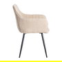 Silla Beige Tejido-Metal Contract 55 X 58,50 X 84 cm (Set de 2)