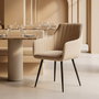 Silla Beige Tejido-Metal Contract 55 X 58,50 X 84 cm (Set de 2)