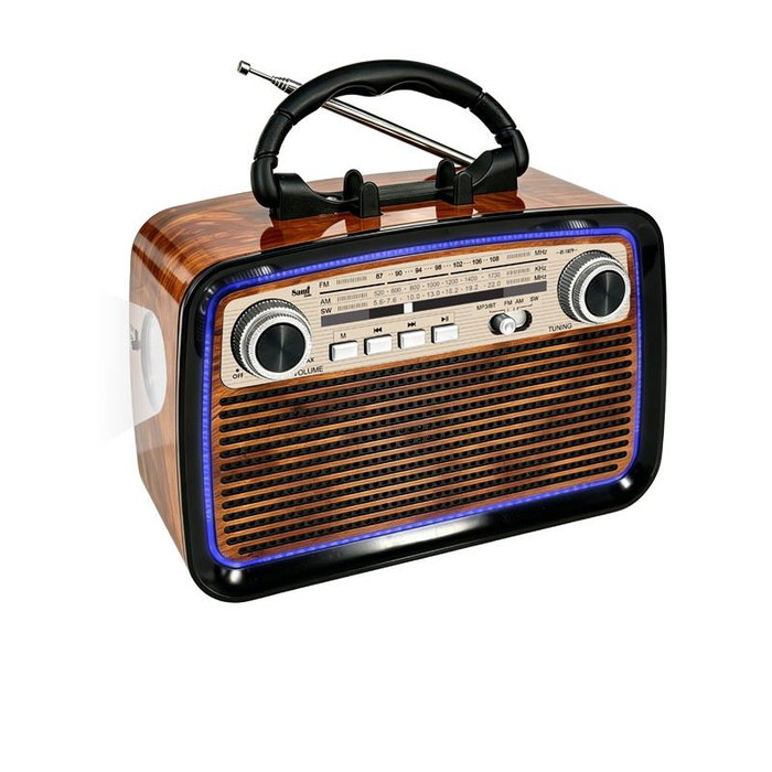 SAMI Radio Sami Vintage de 3 bandas en madera SAMI Radio Sami Vintage de 3 bandas en madera