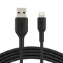 Belkin CAA001BT1MMG Cable de Carga Lightning a USB-A 1m, Negro, MFi Certified, Compatible con iPhone 11, XS, XR, 8, iPad Pro