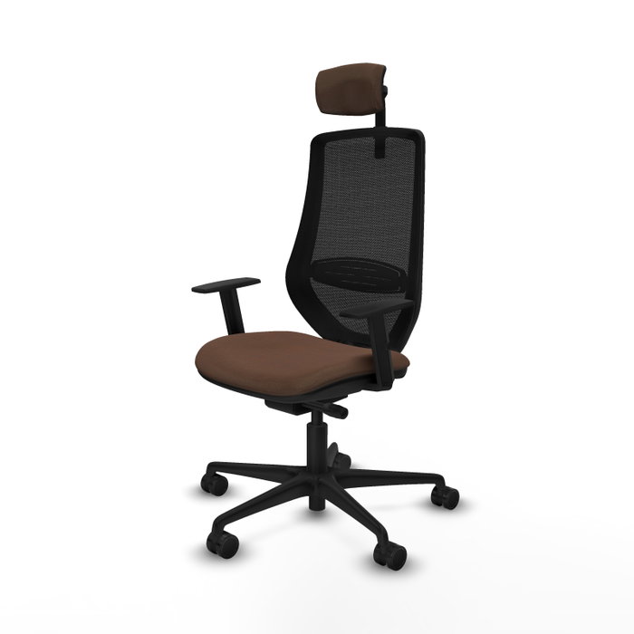 PIQUERAS Y CRESPO Silla de oficina Mardos con mecanismo Sincro/Traslack Marrón y Negro PIQUERAS Y CRESPO Silla de oficina Mardos con mecanismo Sincro/Traslack Marrón y Negro