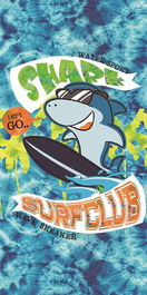 Sharklub Toalla Microfibra Estampada 75x150 cm