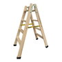 Plabell Escalera de madera 4 peldaños 114cm Bld-4