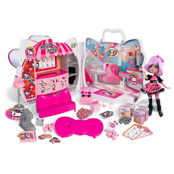 Famosa Cafeteria Hello Kitty con Accesorios