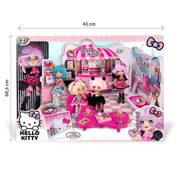 Famosa Cafeteria Hello Kitty con Accesorios