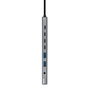 Nanocable Hub USB-C 8 en 1 con HDMI 4K, PD 100W y Jack 3,5 mm - Gris