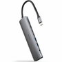Nanocable Hub USB-C 8 en 1 con HDMI 4K, PD 100W y Jack 3,5 mm - Gris