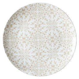 Home Deco Factory Plato Llano Porcelana Mirage Diámetro 27 cm Estampado Baldosa