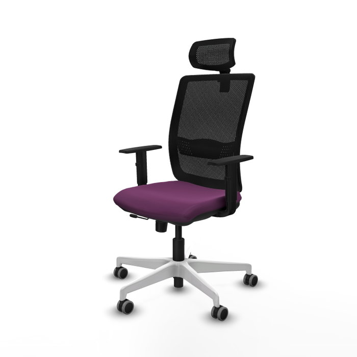 PIQUERAS Y CRESPO Silla de oficina Haches con mecanismo Sincro/Traslack Morado y Negro PIQUERAS Y CRESPO Silla de oficina Haches con mecanismo Sincro/Traslack Morado y Negro