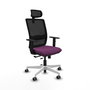 PIQUERAS Y CRESPO Silla de oficina Haches con mecanismo Sincro/Traslack Morado y Negro
