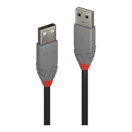 LINDY Cable USB 2.0 Tipo A a A Anthra Line 3 metros, 3m, 35015