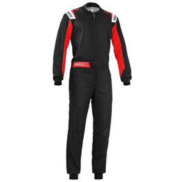 Sparco Traje Rookie Kid S002343NRRS130 Negro-Rojo Talla 130 para Niño