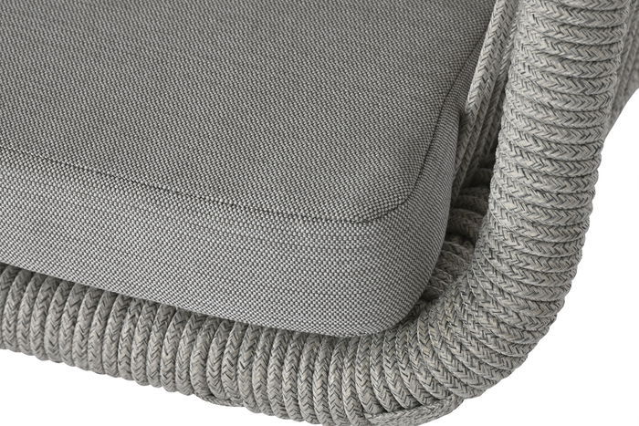 DKD Home Decor Silla Terraza Y Jardin Gris Blanco 63 x 84 x 57 cm