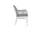 DKD Home Decor Silla Terraza Y Jardin Gris Blanco 63 x 84 x 57 cm