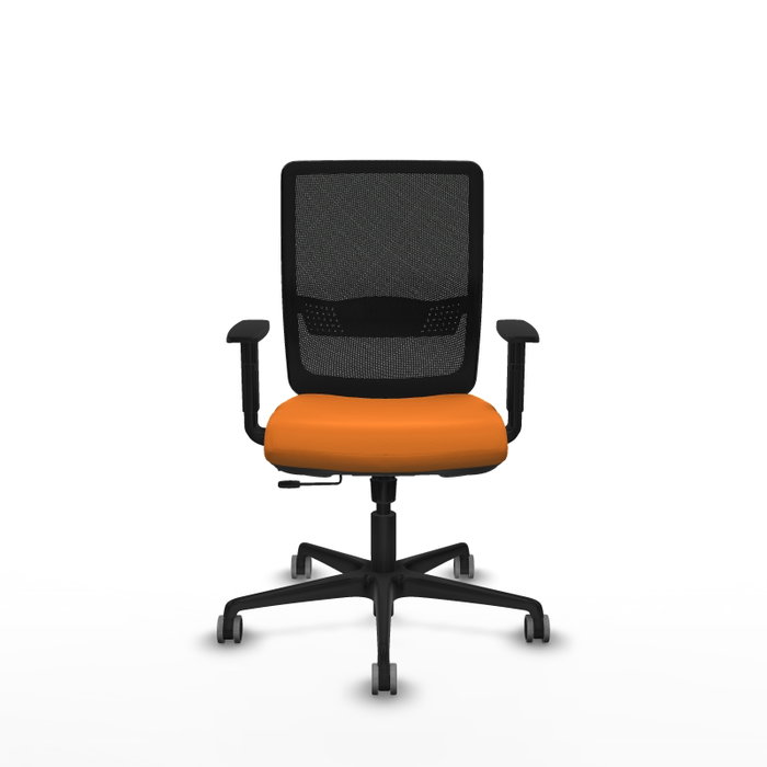 PIQUERAS Y CRESPO Silla de oficina Haches Naranja y Negro