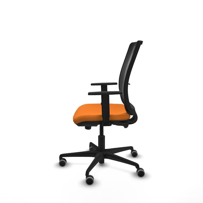 PIQUERAS Y CRESPO Silla de oficina Haches Naranja y Negro