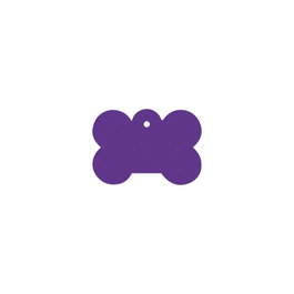 Placa identificativa para collar Imarc Bone Lila