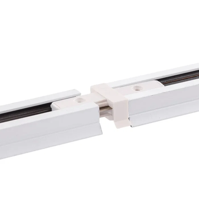 Conector Recto Carril Monofásico Blanco HO-PL218000R