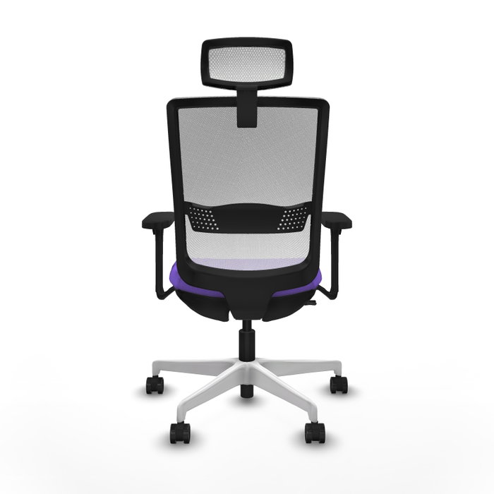 PIQUERAS Y CRESPO Silla de oficina Haches con mecanismo Sincro/Traslack, Lila y Blanco PIQUERAS Y CRESPO Silla de oficina Haches con mecanismo Sincro/Traslack, Lila y Blanco