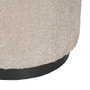 Puf Beige Tejido-Metal Salón 41 X 41 X 44 cm