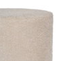 Puf Beige Tejido-Metal Salón 41 X 41 X 44 cm