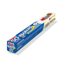 Hidalgo Bolsas de Congelación 20 x 32 cm, Caja de 50 Unidades con Espacio para Escribir Contenido y Fecha