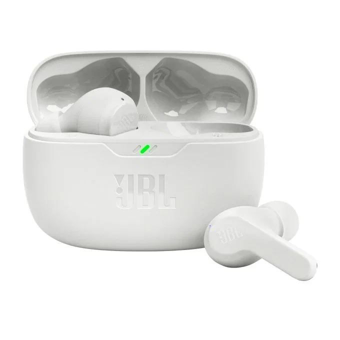 JBL Wave Beam Auriculares Intraurales True Wireless Stereo (TWS) Bluetooth 5.2 Blanco para Música, Deporte y Llamadas con Estuche de Carga