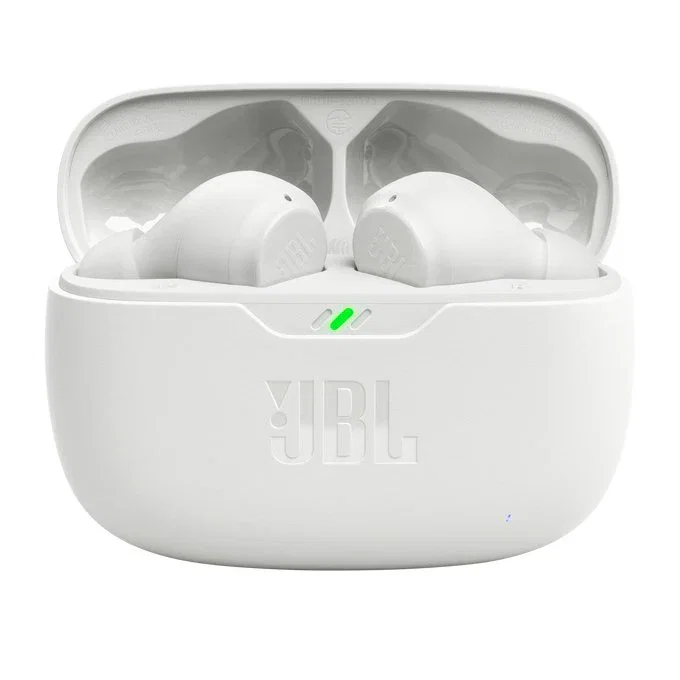JBL Wave Beam Auriculares Intraurales True Wireless Stereo (TWS) Bluetooth 5.2 Blanco para Música, Deporte y Llamadas con Estuche de Carga