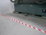 Q-connect Cinta de señalización no adhesiva rojo y blanco 300 m x 75 mm