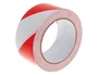 Q-connect Cinta de señalización no adhesiva rojo y blanco 300 m x 75 mm