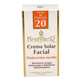 FLEURYMER Crema Solar Facial Spf-20 Tubo 80Ml con Protección UVA, UVB, UVC e Infrarrojos