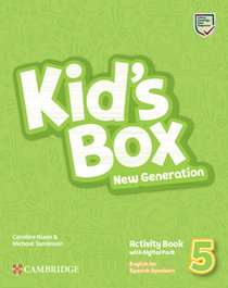 CAMBRIDGE, Kid's Box New Generation English for Spanish Speakers Level 5 Activity Book with Home Booklet and Digital Pack - Nixon, Caroline